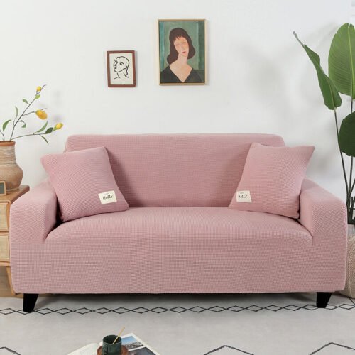 Solid Color Sofa & loveseat Covers Velvet Protective Covering for Sofas
